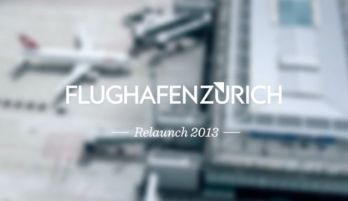 Website für den Flughafen Zürich